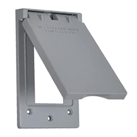 Hubbell ME GRY Vert Flip Cover 1C-GVX